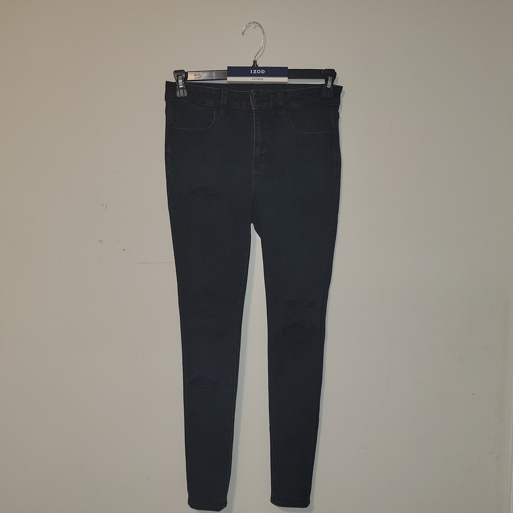 American Eagle Outfitters Black Skinny Jeans Sleek Tapered Fit